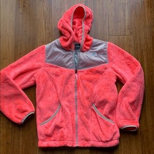 The North Face Girls Hooded Fleece Jacket Large